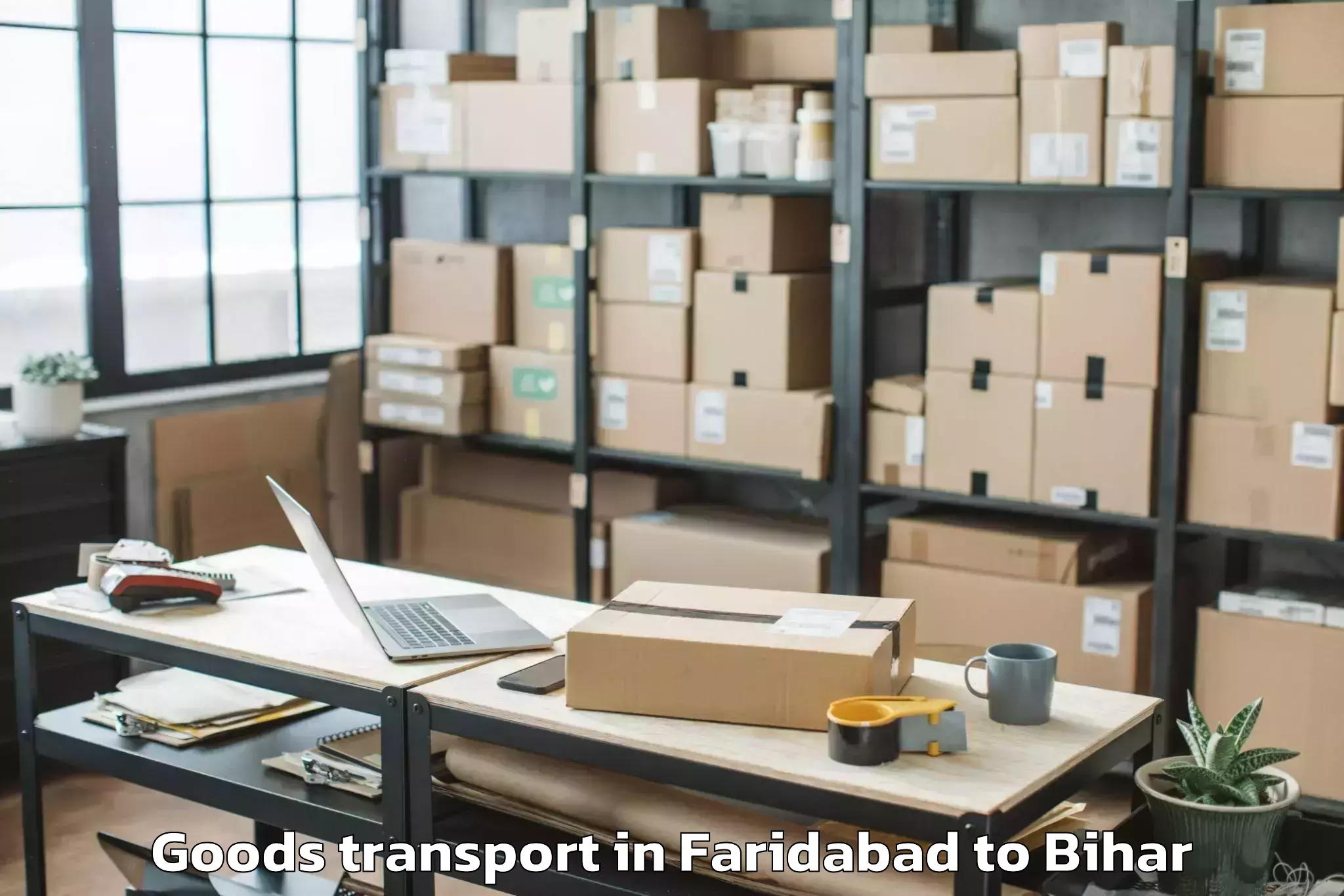 Faridabad to Cheria Bariarpur Goods Transport